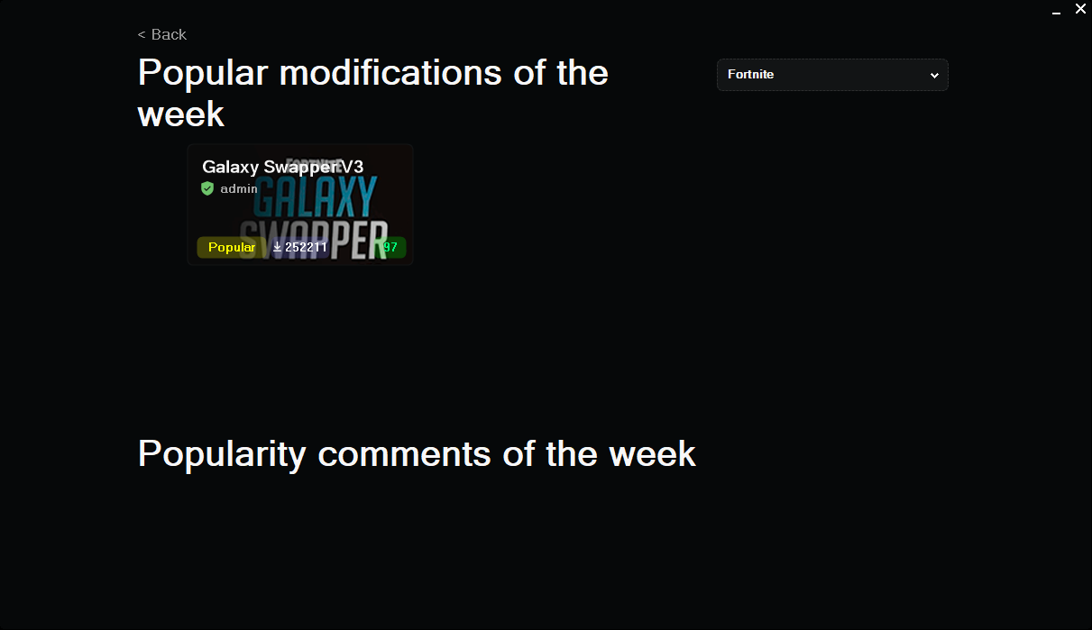 Popular mods of the week